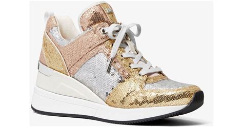 michael kors sneakers georgie trainer|Michael Kors sequin shoes.